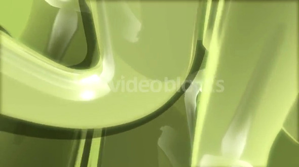 Rotating Green Abstract Shape