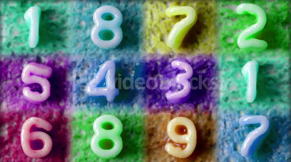 Colorful Number Toast
