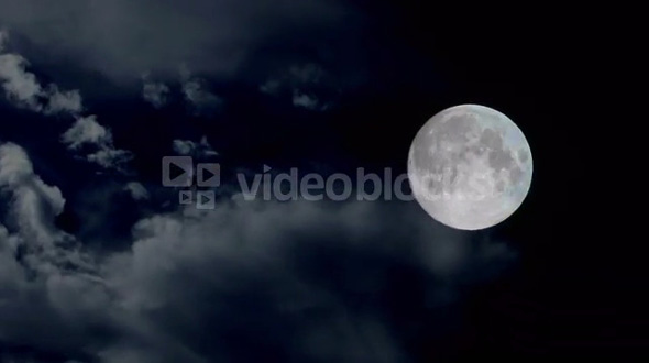 Cloudy Moon Night
