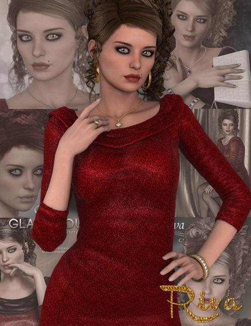 Glamorous Riva - Character, Hair, Outfit, Accessories and Poses Bundle
