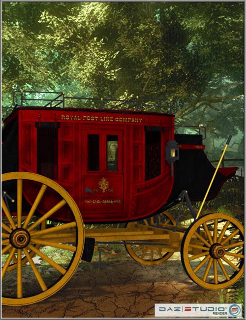 Royal Post Line for the RHS Stagecoach [.DUF & Iray UPDATE ]
