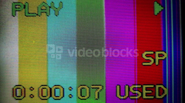 VCR Fuzzy Color Bars