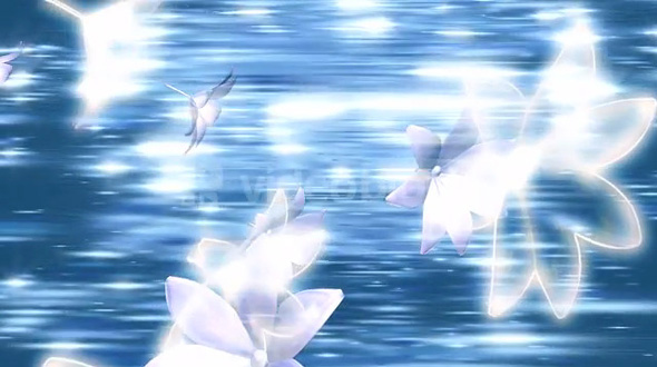 Flying White Lilies