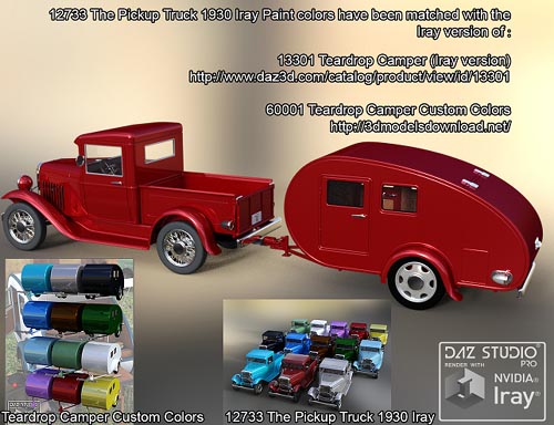 Teardrop Camper Custom Colors » Daz3D and Poses stuffs download free ...