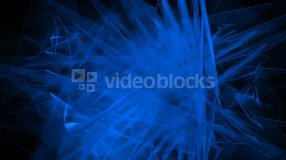 spinning blue glass light