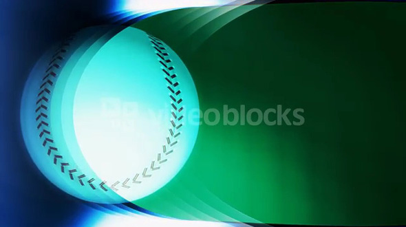 Blue Baseball Banner