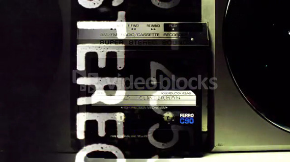 Cassette Stereo Overlay
