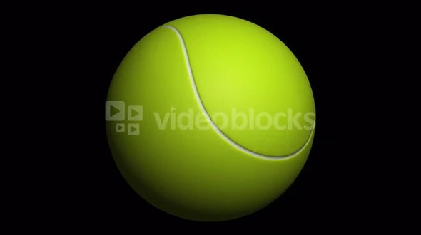 Transparent Tennis Ball Alpha Channel Loop