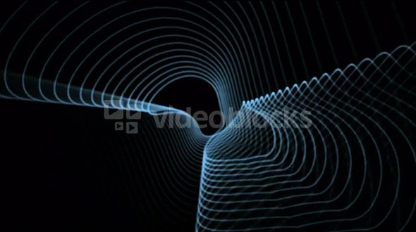 Spinning Wavy Lines