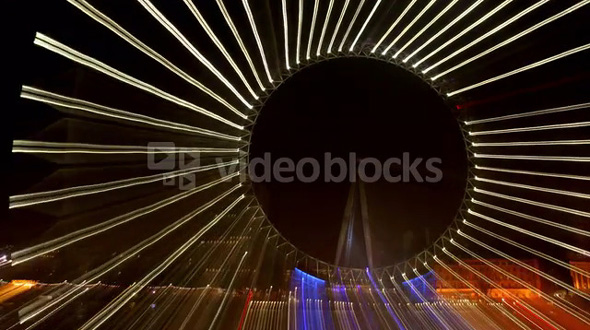 Light Beams From London Eye