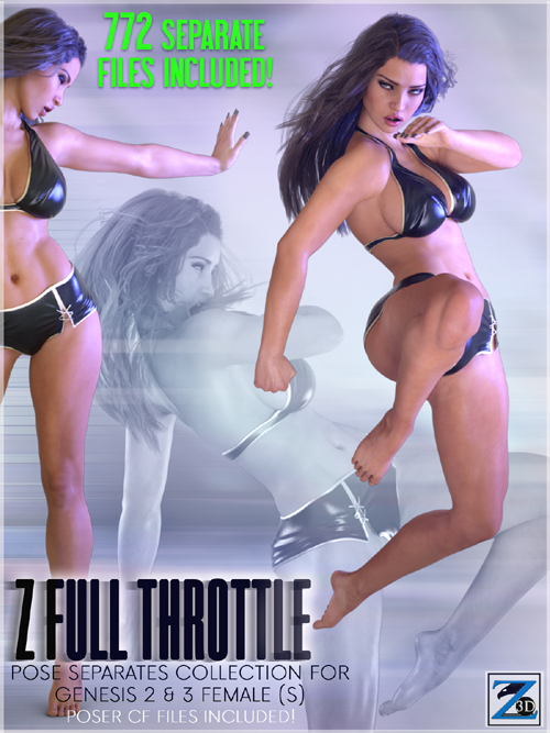 Z Full Throttle - Pose Separates Collection for Genesis 2 & 3 Female(s)