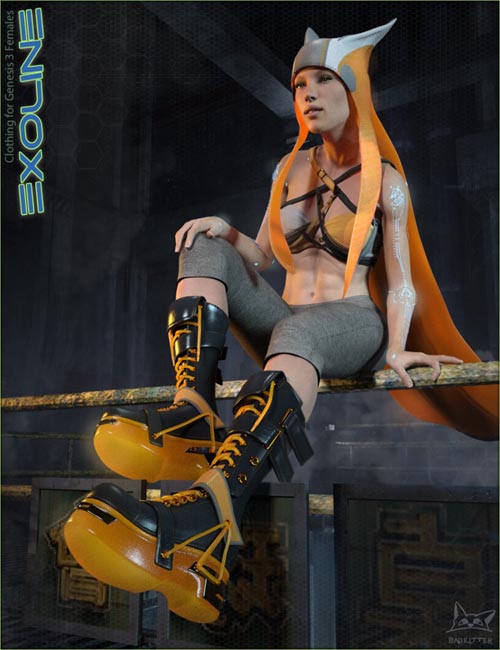 Exoline Boots and Accessories for Genesis 3 Female(s)