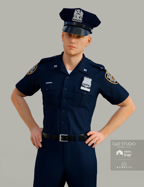 H&C Police Uniform for Genesis 3 Male(s)