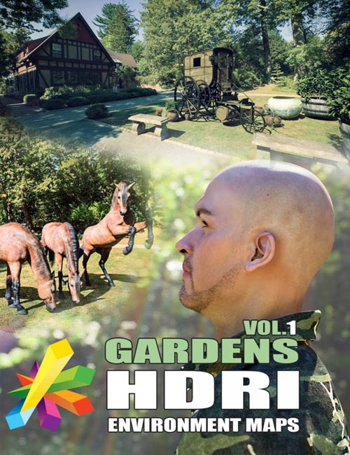 MEC4D HDRI Gardens Vol.1 - Megapack