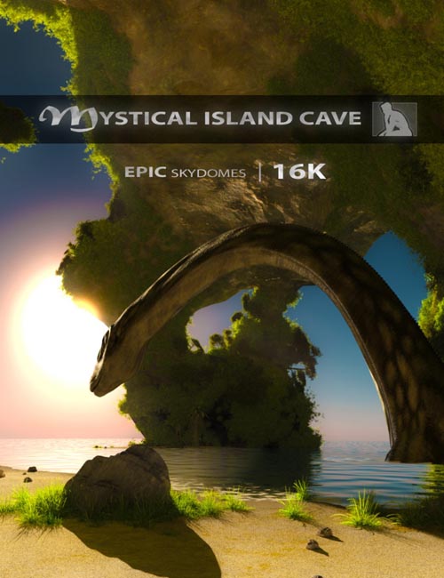 Epic Skydomes - Mystical Island Cave 16K HDRI