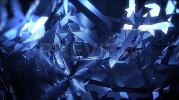 Blue Polygons Background