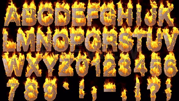 Fire Alphabet