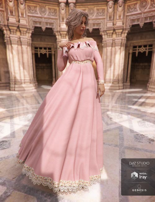 Belle Dress for Genesis 8 Female(s)