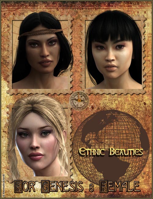 EJ Ethnic Beauties for Genesis 8 Female(s)