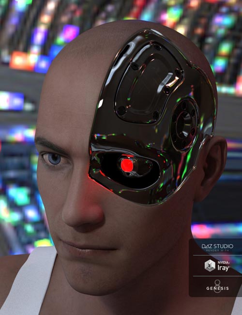 Cybernetic Head for Genesis 8 Male(s)