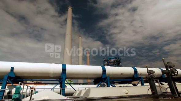 Smokestacks at Ashkelon Seawater Reverse Osmosis Plant