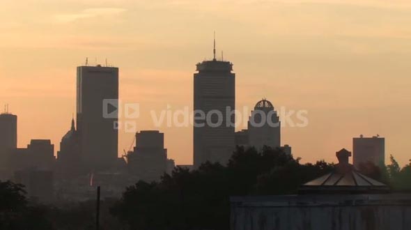 Boston Sunrise Skyline