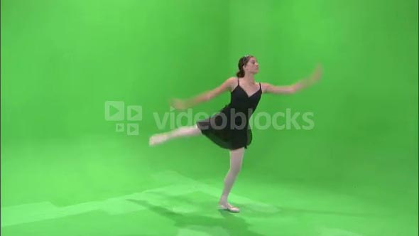 Ballerina Dancing on Greenscreen 5