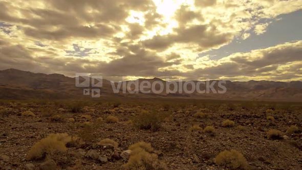 Sunny Cloudy Sky In Death Valley