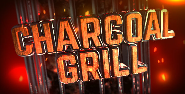  Charcoal Grill Logo Reveal 
