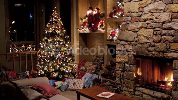 Christmas Eve in Family Room