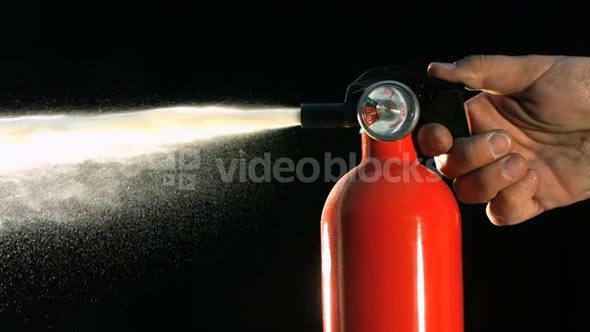 Slow Motion Fire Extinguisher