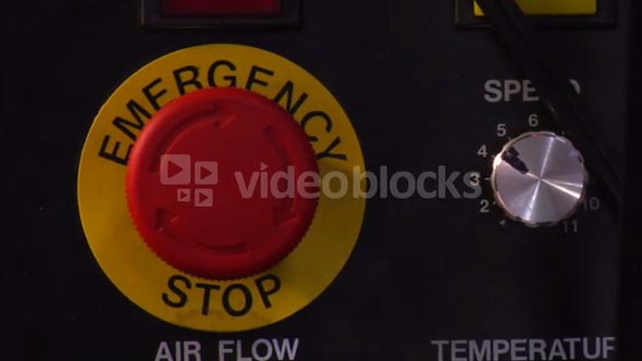 Emergency Stop Button Is Pressed
