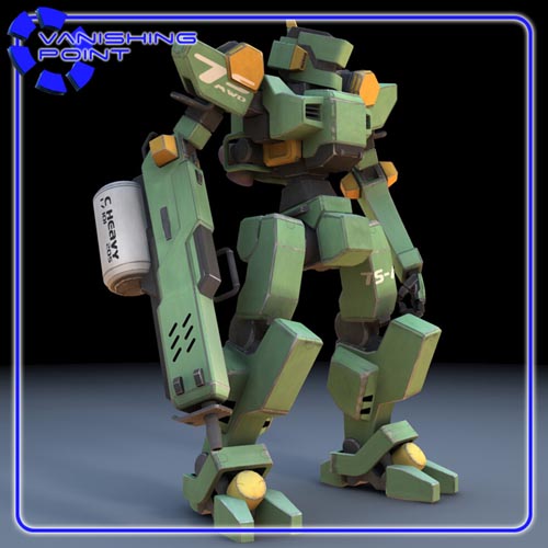 Sentinel Robot Mech (for Poser)