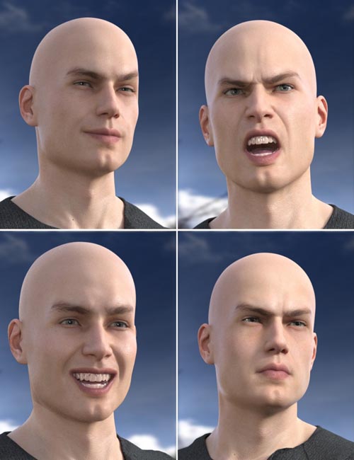 Faces of a Man - Expressions for Michael 8