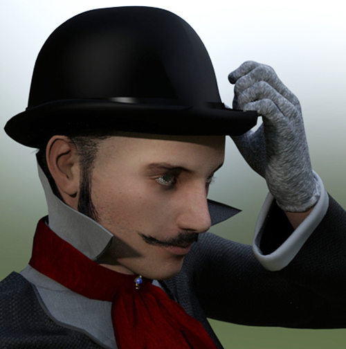 Jack The Ripper Hat, Hair & Mustache G2M