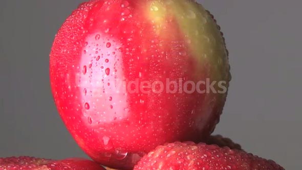 Rotating Wet Apple