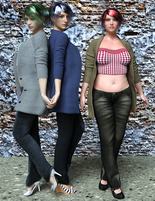 Georgia Cardigan Outfit (converted from G3F) for Genesis 8 Females