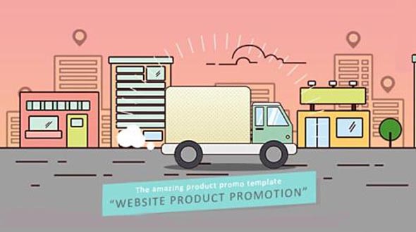Website Product Promotion - Project for After Effects 