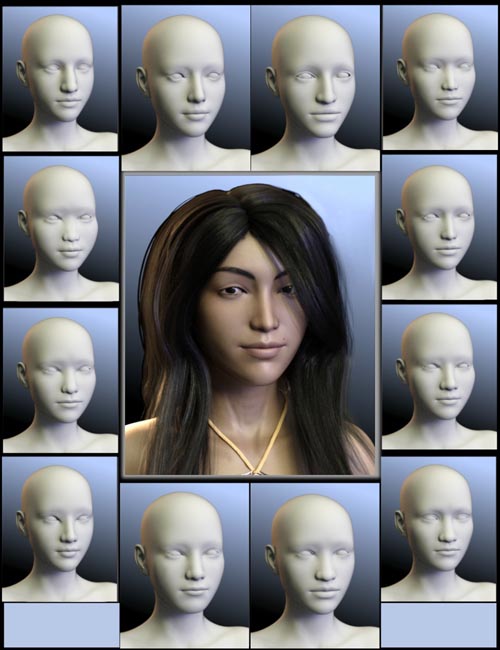 People of the Earth: Faces of Asia for Genesis 8 Female