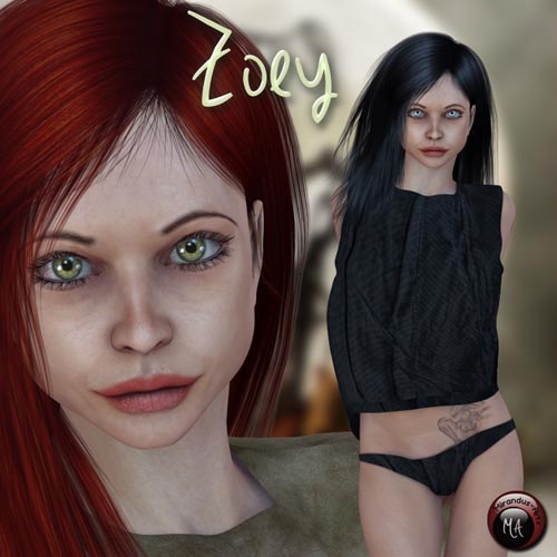 Zoey - Character and Outfit for V4