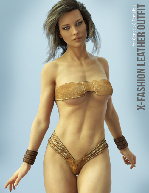X-Fashion Leather Outfit for Genesis 8 Females
