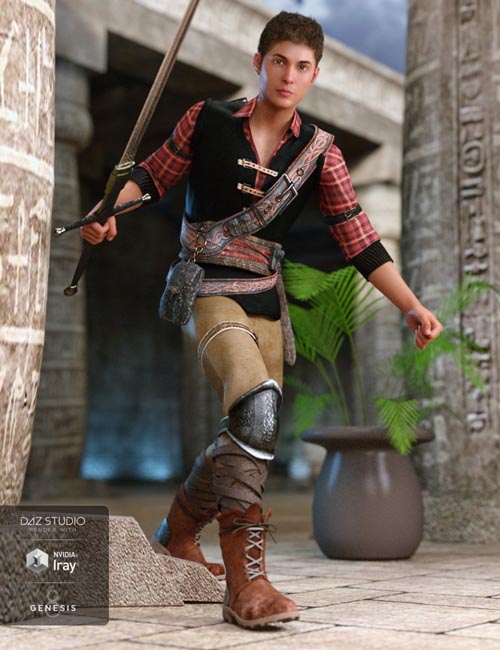 Time Rogue Outfit for Genesis 8 Male(s)