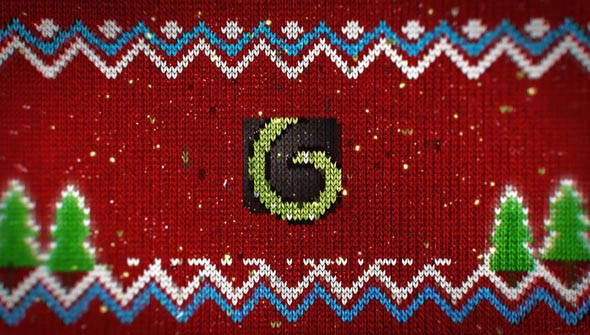Knitted Christmas Sweater Logo Reveal 