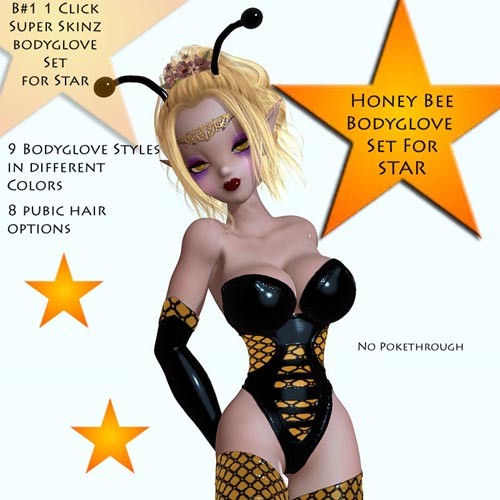 B#1 1 Click STAR Honey Bee SiperSkinz Bodyglove Kit