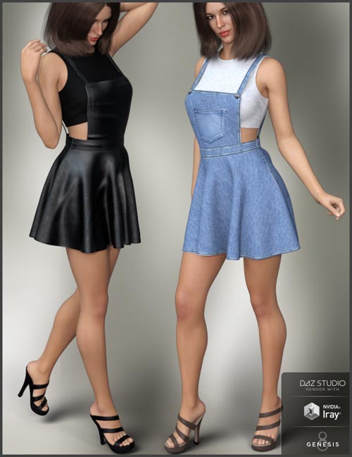 Overall Dress Outfit for Genesis 8 Female(s)
