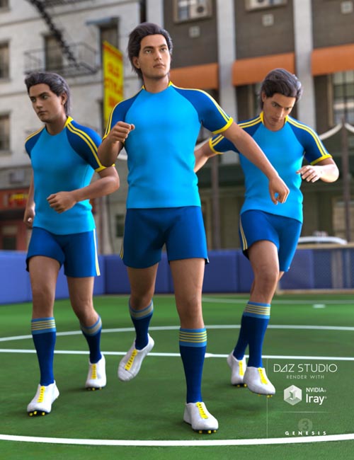 Football Poses for Genesis 3 Male