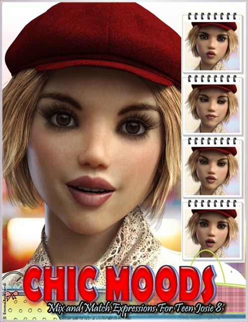 Chic Moods Mix and Match Expressions for Teen Josie 8 and Genesis 8 Female(s)