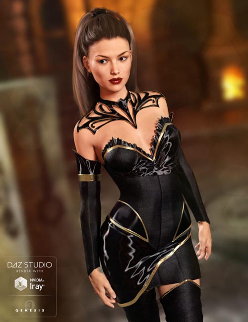 Keeper of the Sun Outfit for Genesis 3 Female(s) and Genesis 8 Female(s)