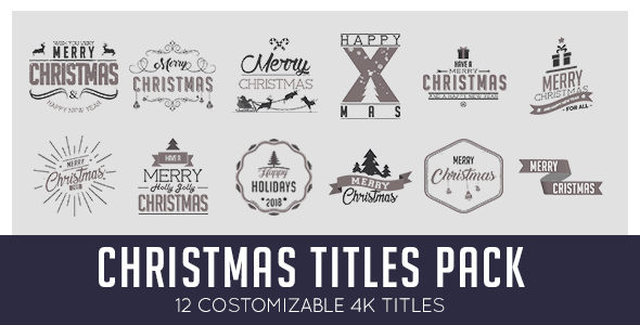 Christmas Titles Pack 