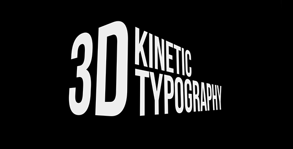 3D Kinetic Typography Titles